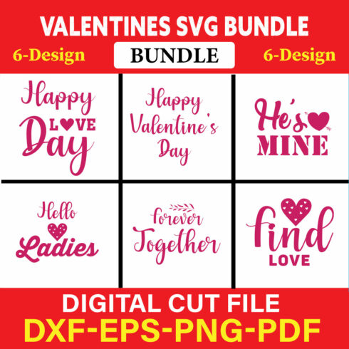 Valentines T-shirt Design Bundle Vol-31 cover image.