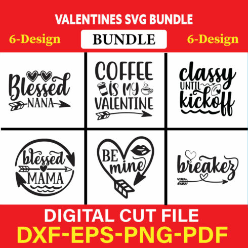 Valentines T-shirt Design Bundle Vol-25 cover image.