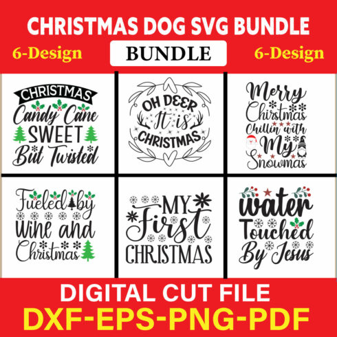 Christmas SVG Bundle / Funny Christmas SVG / Cut File vol-17 cover image.