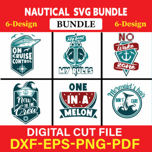 Nautical T-shirt Design Bundle Vol-4 cover image.