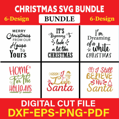 Christmas T-shirt Design Bundle Vol-48 cover image.