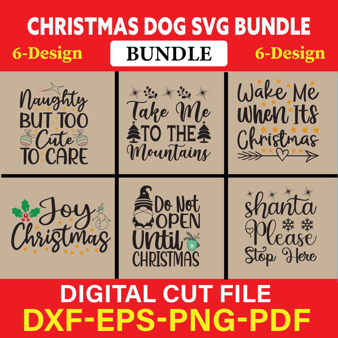 Christmas SVG Bundle / Funny Christmas SVG / Cut File vol-14 cover image.