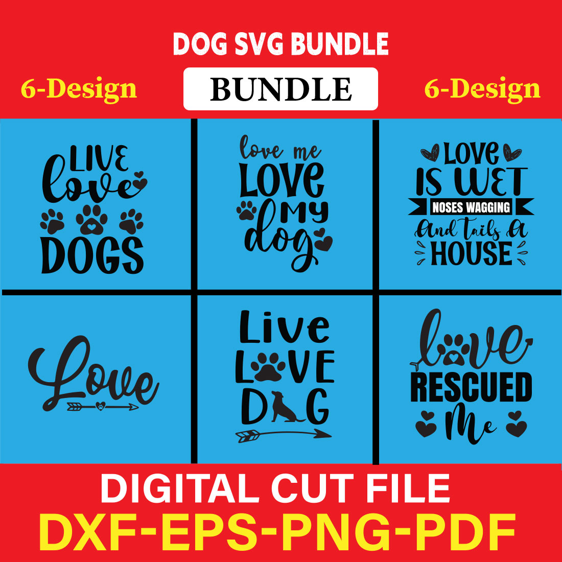 Dog T-shirt Design Bundle Vol-7 cover image.