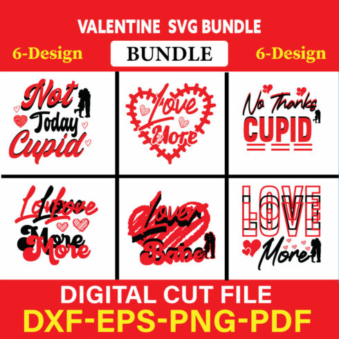 Valentine T-shirt Design Bundle Vol-2 cover image.