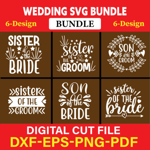 Wedding T-shirt Design Bundle Vol-26 cover image.