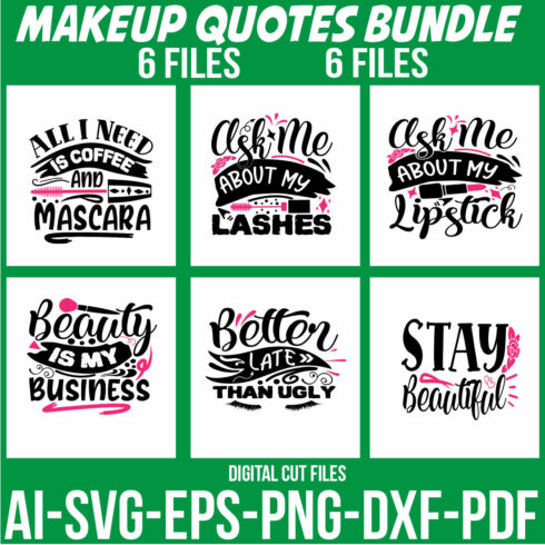Makeup Quotes Bundle cover image.