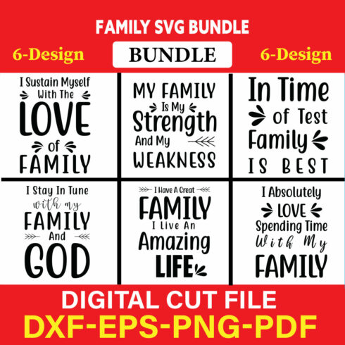 Family T-shirt Design Bundle Vol-2 cover image.