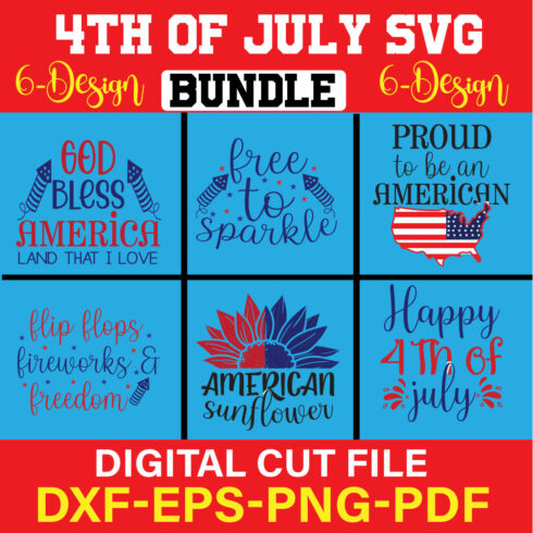 4th of July SVG Bundle Vol-1 cover image.
