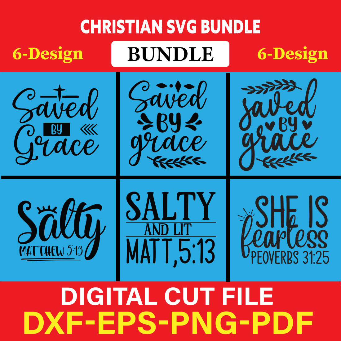 Christian T-shirt Design Bundle Vol-22 cover image.