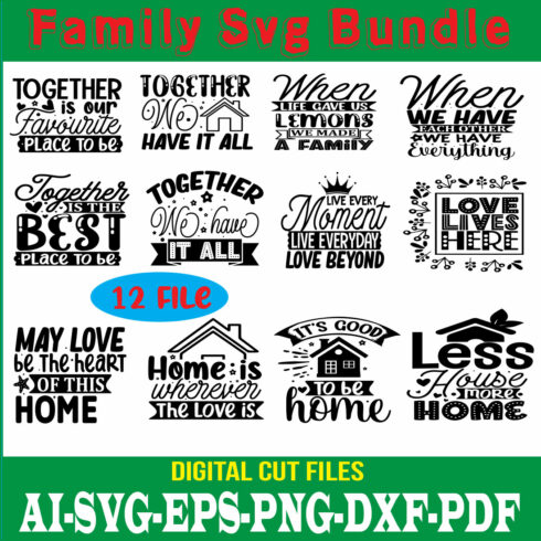 Family Svg Bundle cover image.