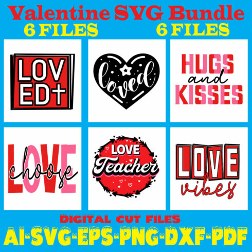 Valentine SVG Bundle cover image.