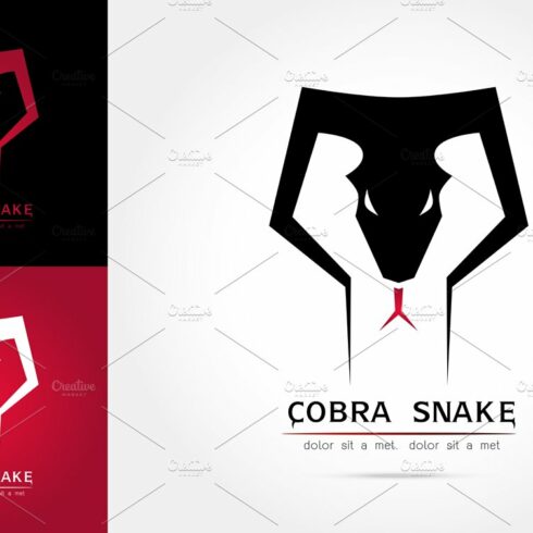 graceful cobra snake silhouette logo cover image.
