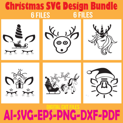 Christmas SVG Design Bundle cover image.