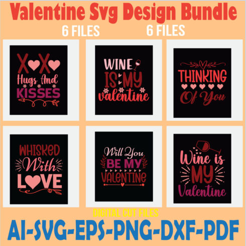 Valentine Svg Design Bundle cover image.