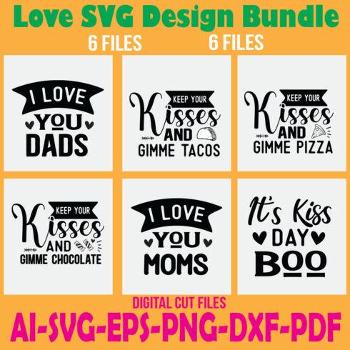 Love SVG Design Bundle cover image.