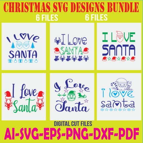 Christmas SVG Designs Bundle cover image.