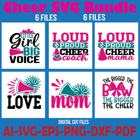 Cheer SVG Bundle cover image.