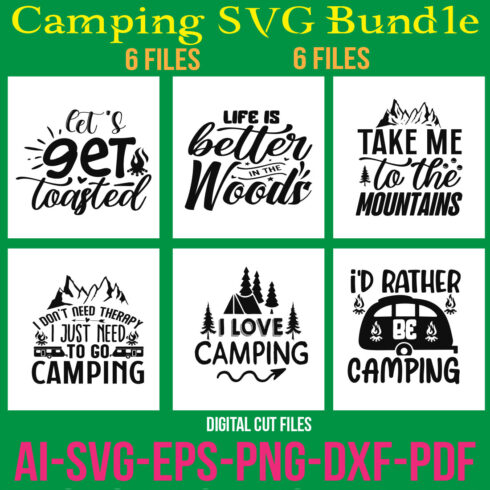 Camping SVG Bundle cover image.