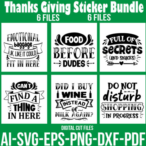 Thanksgiving Sticker Bundle cover image.