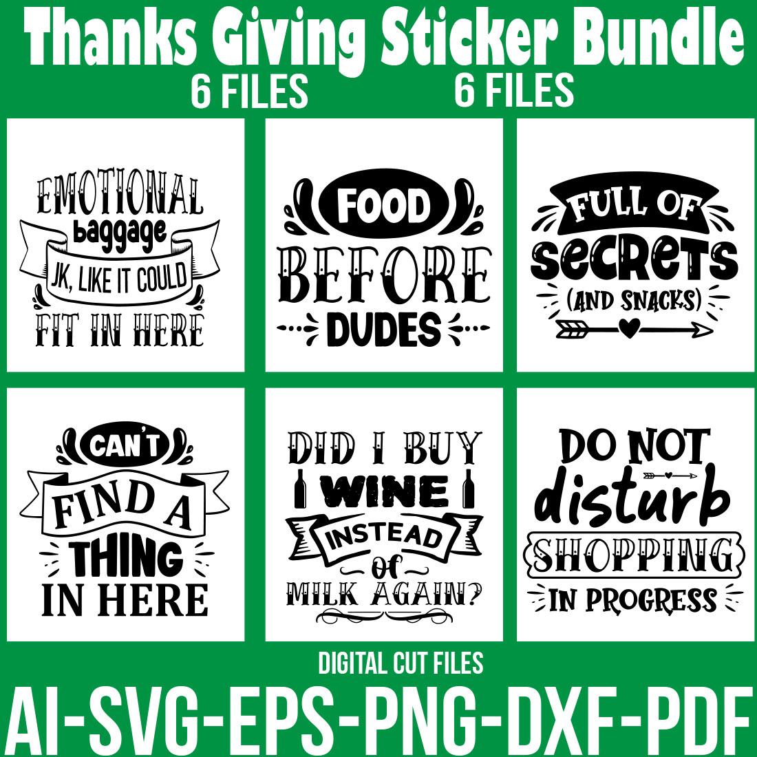 Thanksgiving Sticker Bundle cover image.