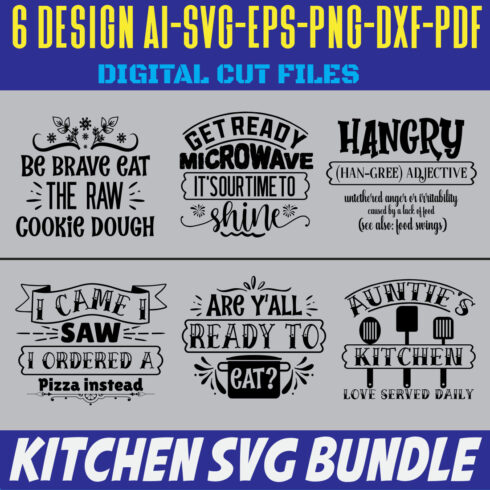 Kitchen SVG Bundle cover image.