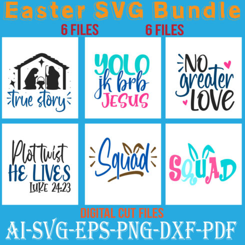 Big Easter SVG Bundle cover image.