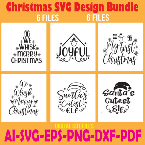 Christmas SVG Design Bundle cover image.