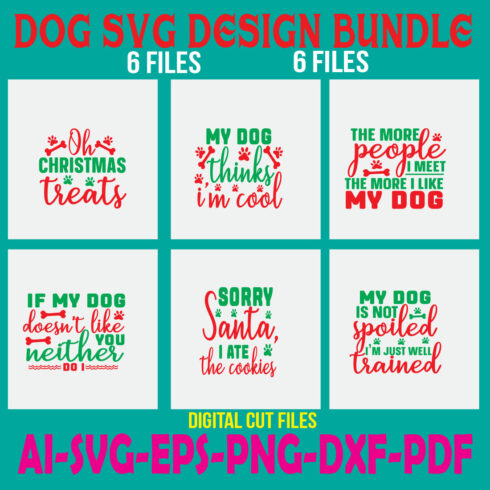 Dog SVG Design Bundle cover image.