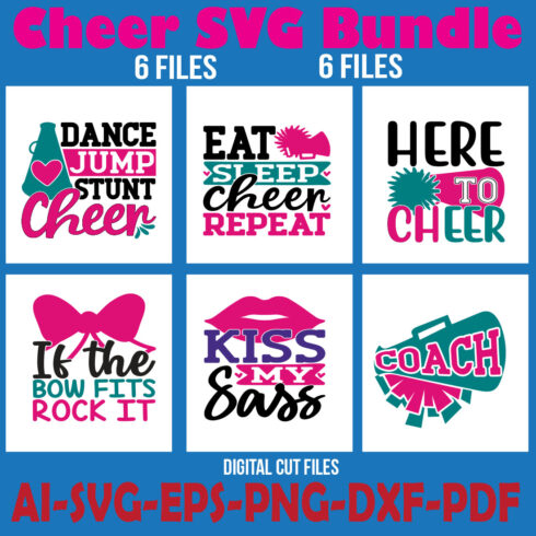 Cheer SVG Bundle cover image.