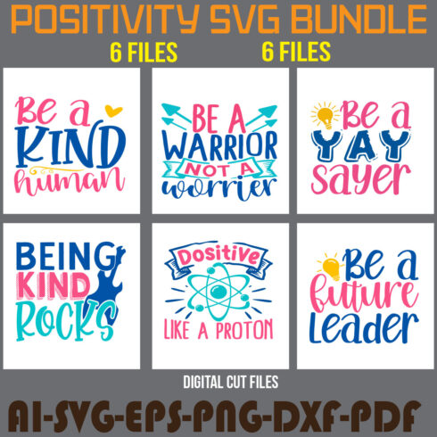 Positivity SVG Bundle cover image.