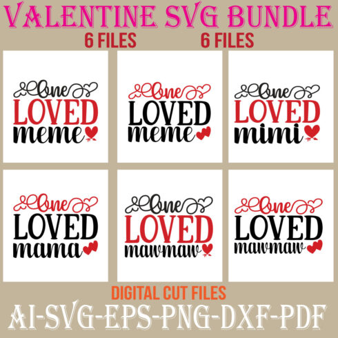 Valentine SVG Bundle cover image.