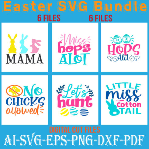 Big Easter SVG Bundle cover image.