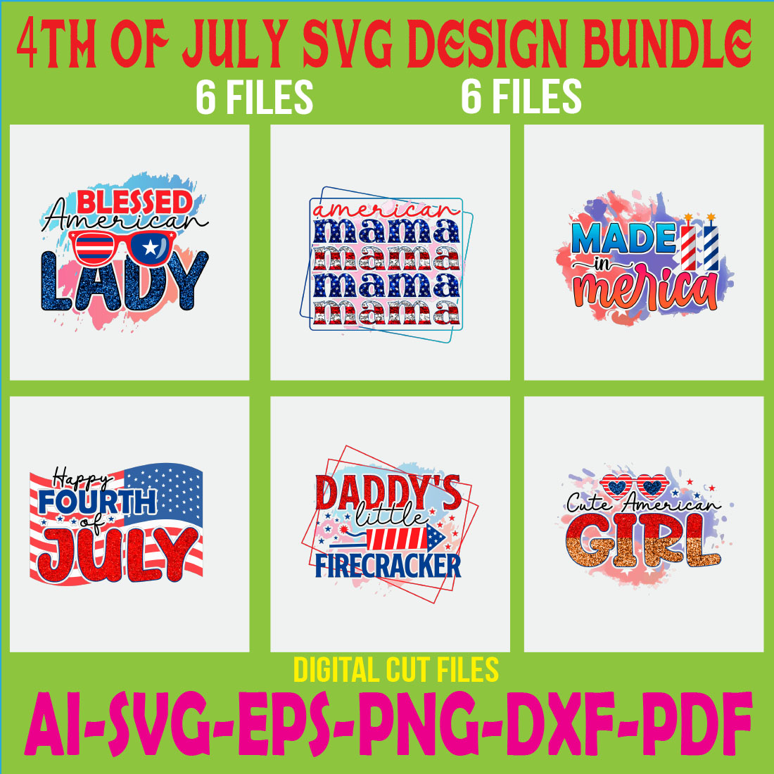 4th Of July SVG T shirt Designs Bundle - MasterBundles