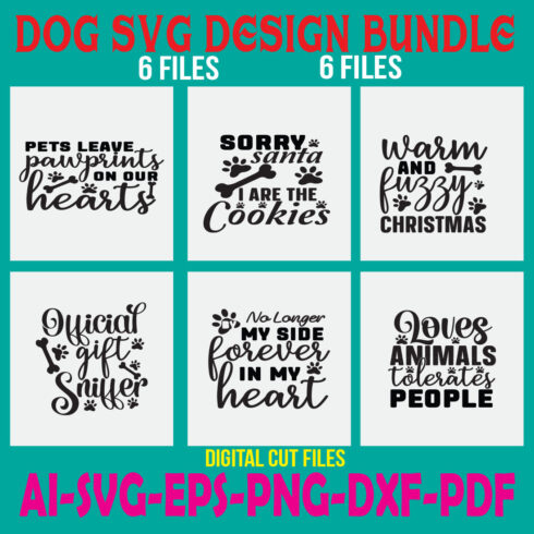 Dog SVG Design Bundle cover image.