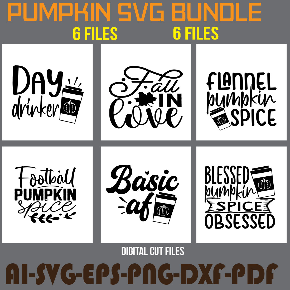 Pumpkin SVG Bundle cover image.