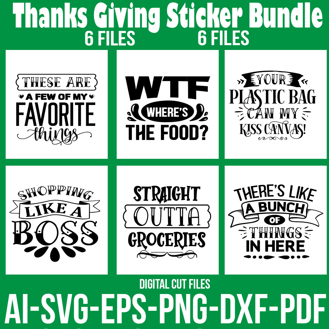 Thanksgiving Sticker Bundle cover image.