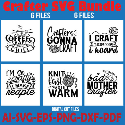 Crafter SVG Bundle cover image.