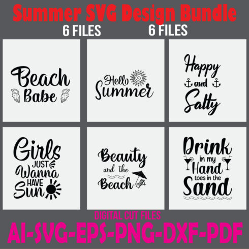 Summer SVG Design Bundle cover image.