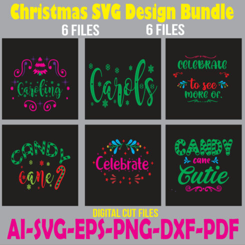 01 Christmas SVG Design Bundle cover image.