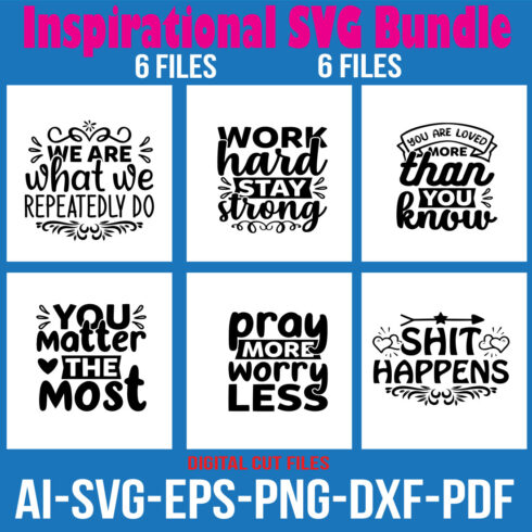 Inspirational SVG Bundle cover image.