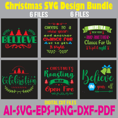 01 Christmas SVG Design Bundle cover image.