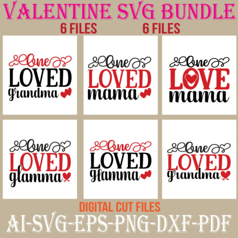 Valentine SVG Bundle cover image.