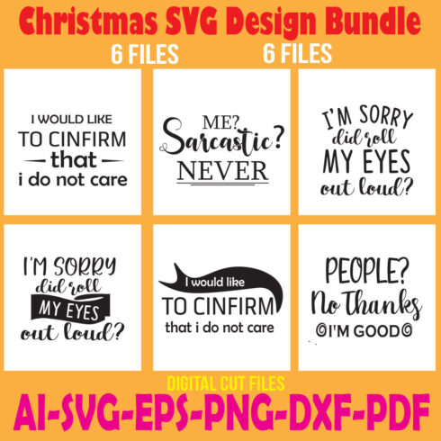 Christmas SVG Design Bundle cover image.