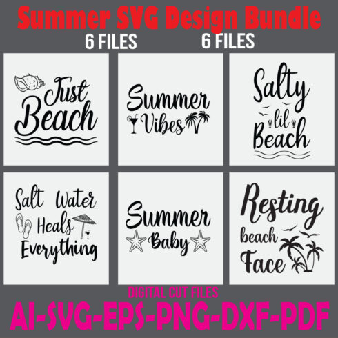 Summer SVG Design Bundle cover image.