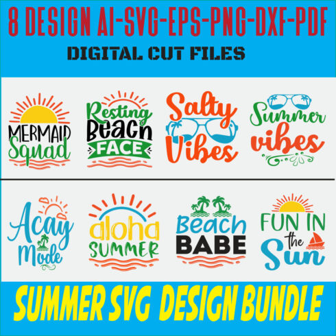 Summer SVG Design Bundle cover image.