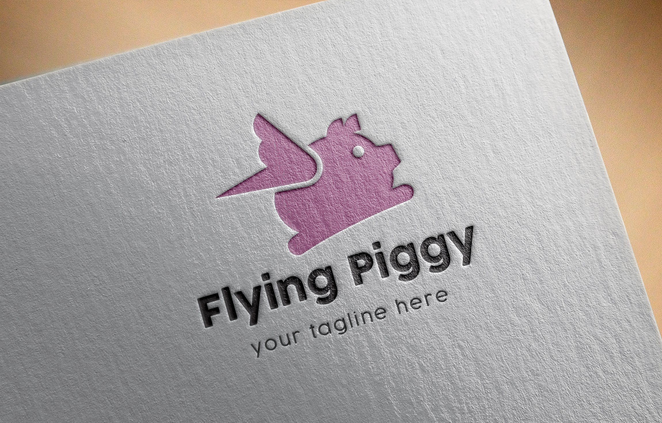 Flying Piggy Logo preview image.
