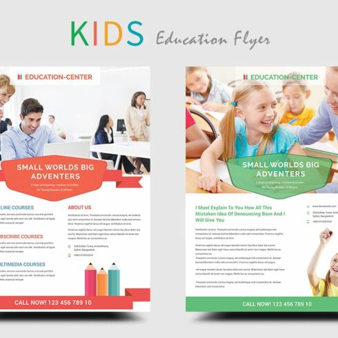 Kids Education/School Flyers cover image.