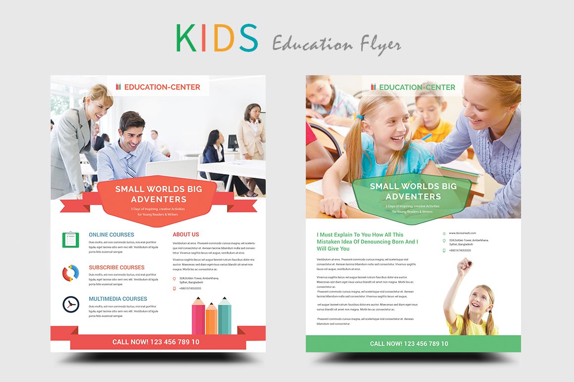 Kids Education/School Flyers cover image.