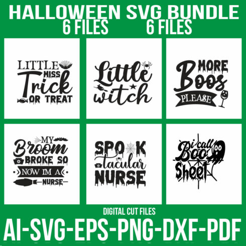 Halloween Tote Bag SVG Bundle cover image.