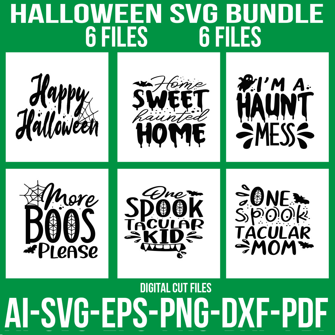 Halloween SVG Bundle cover image.